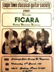 beppe Ficara plays Chaconne by BAch, Cape Town 1981 